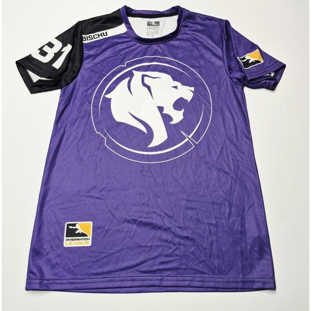Overwatch League LA Gladiators Bischu #31 Jersey Mens M Purple Esports Gaming